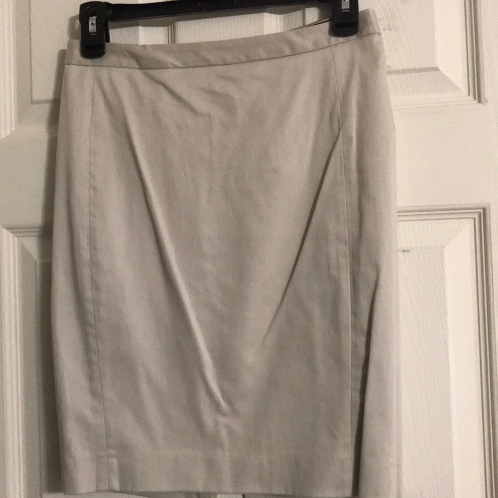 Knee length beige skirt !